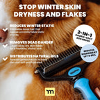 2-in-1 Dog Deshedding Brush & Rake
