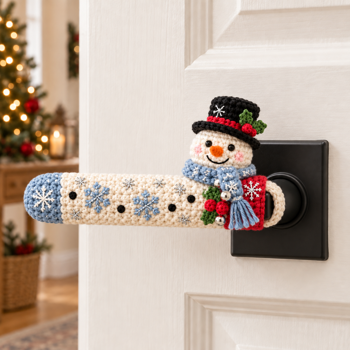 Handcrafted Holiday Friends Door Handle Covers