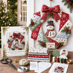 Christmas Fabric Wreath DIY Kit