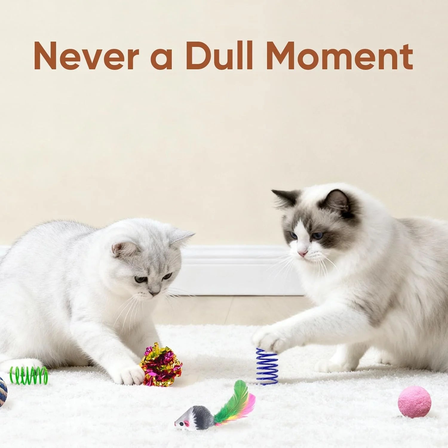 Cat Toy Set, 35 Pieces