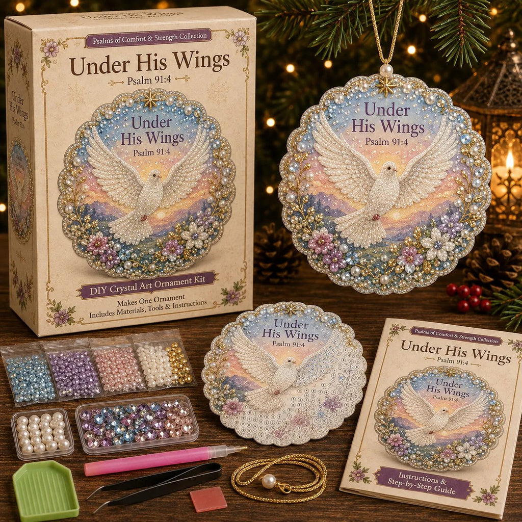 Beginner-Friendly Scripture Pearl Diamond Art Ornament DIY Kit
