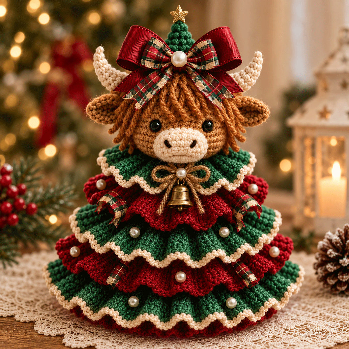 Crochet Animal Christmas Tree DIY Kit