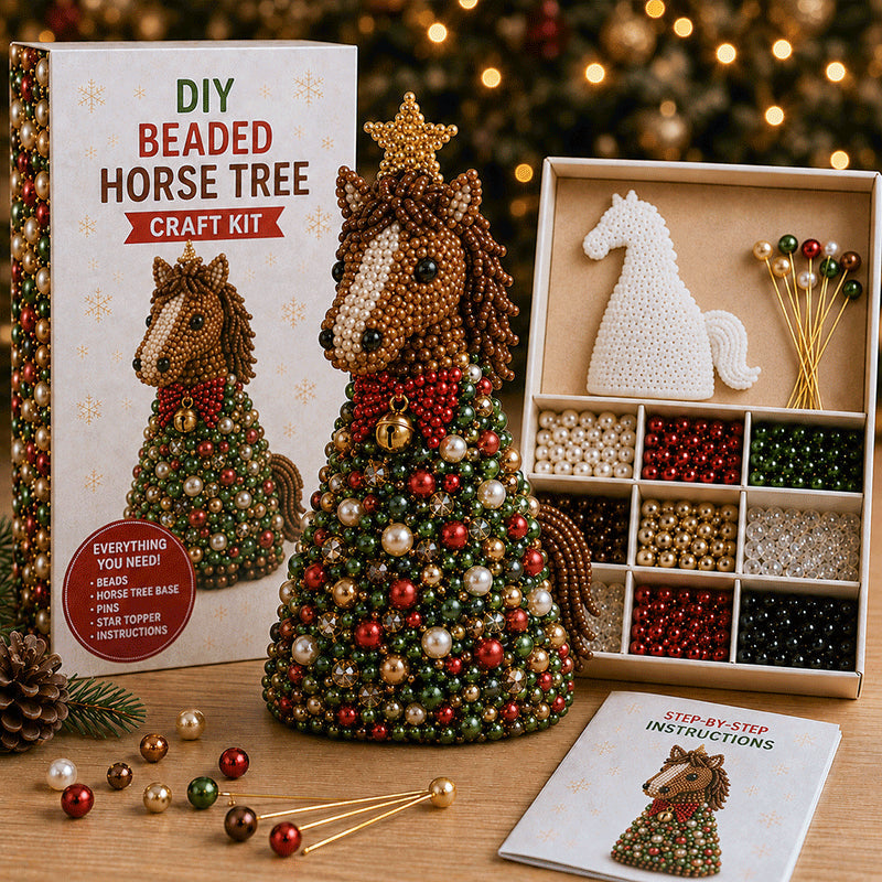 Animal-Themed Beaded Christmas Tree DIY Kit