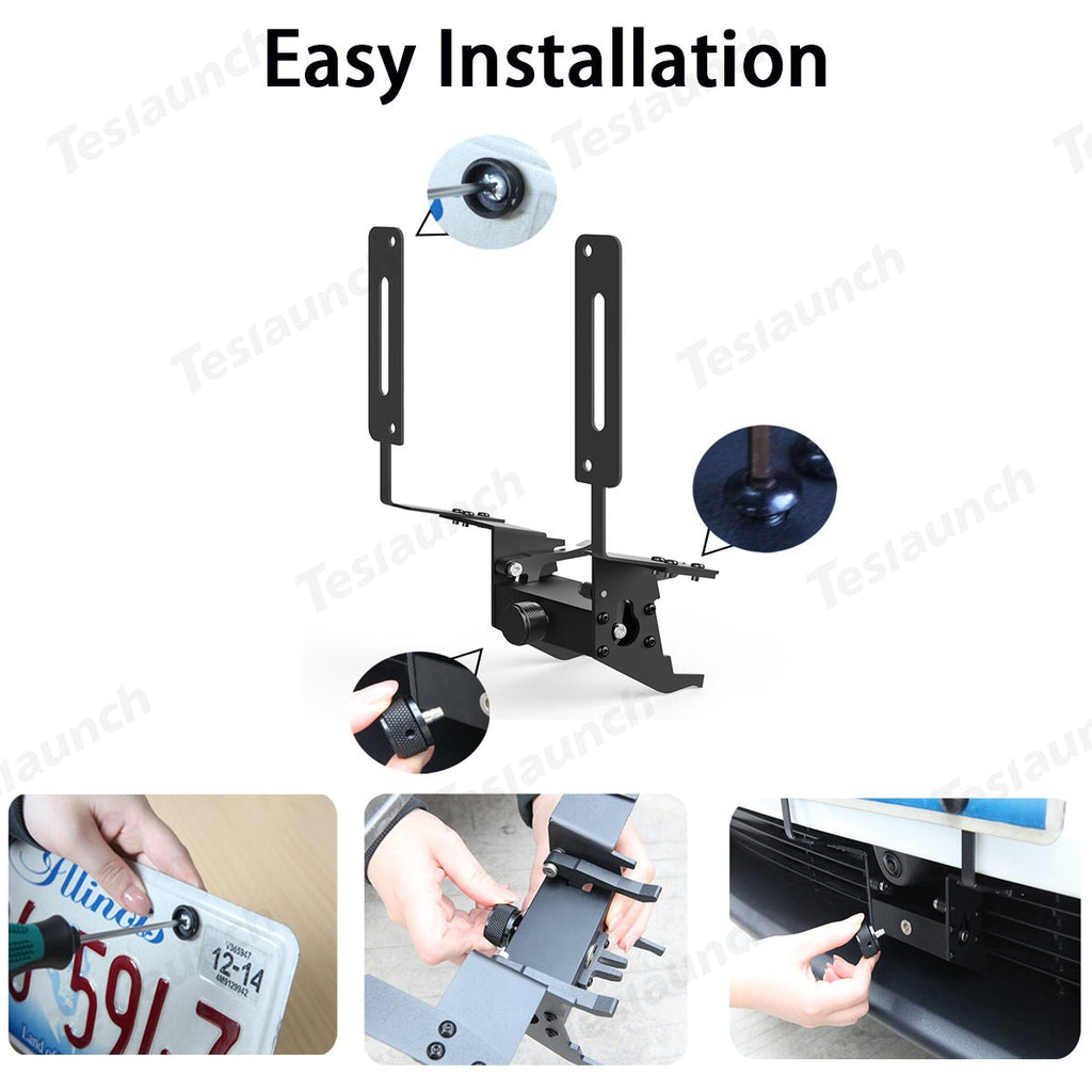 Drill-free Anti-theft US Standard License Plate Frame for Tesla Model Y Juniper 2025+