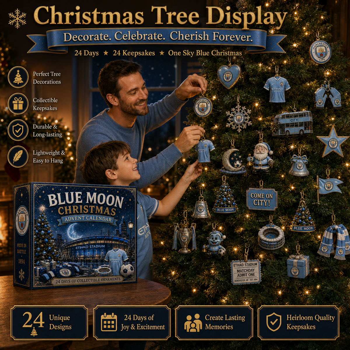 Blue Moon Football Christmas Advent Calendar