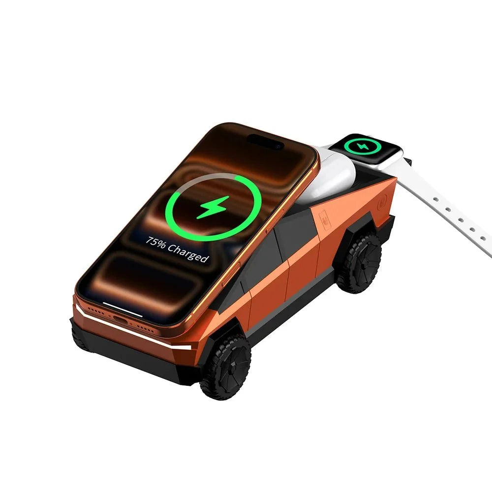 3-in-1 Wireless Charger & Stand for All Cars