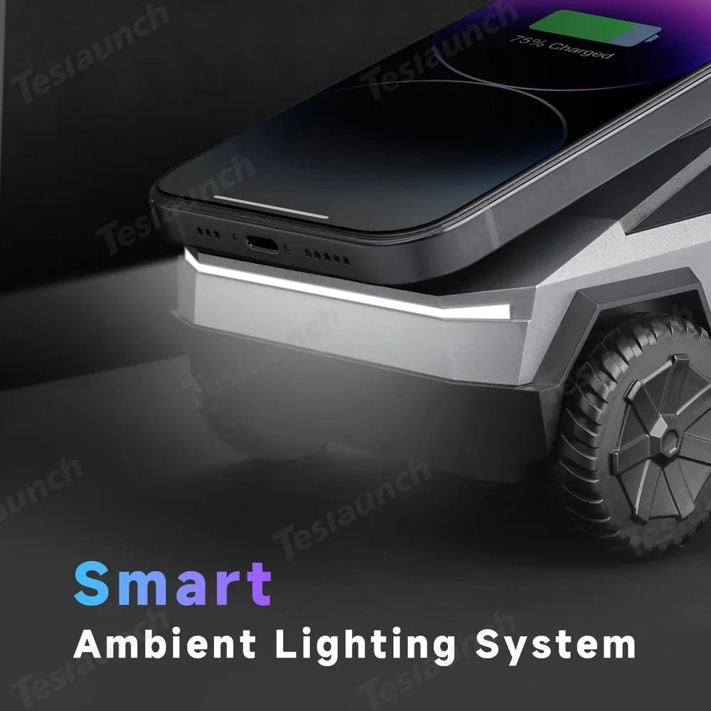 Cybertruck Wireless Charger 3-in-1 Charging Stand for All Cars