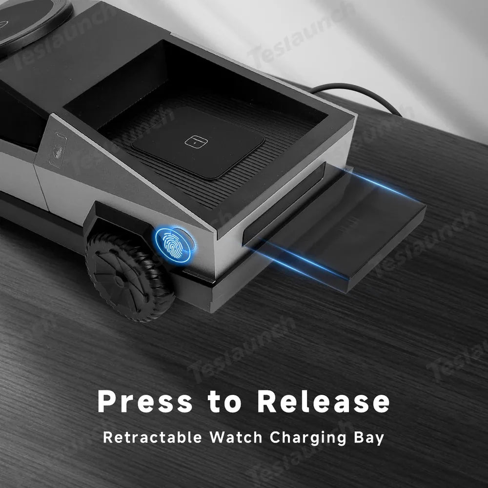 3-in-1 Wireless Charger & Stand for All Cars