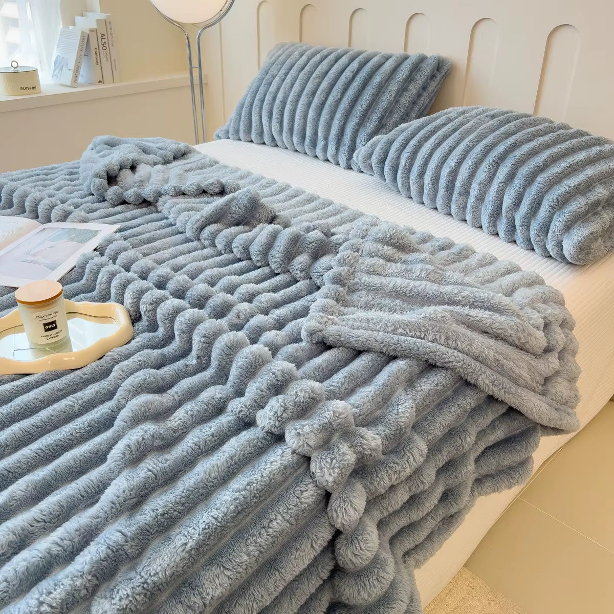 Cozy Striped Throw Blanket