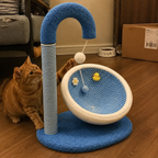 Curve Ball Sisal Scratching Climbing Cat Playground Bed