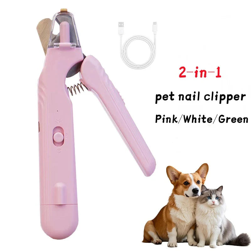 2-in-1 LED Pet Nail Clipper & Grinder