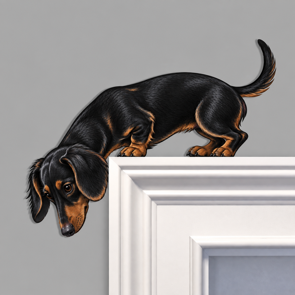 Peeking Pup Doorway Topper