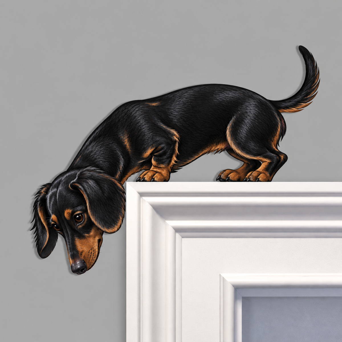Peeking Pup Doorway Topper