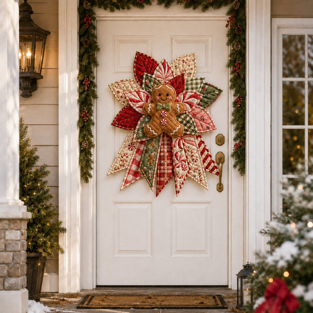 Festive Quilted Christmas Door Hanging DIY Sewing Kit