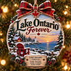 Lake Ontario Forever Christmas Keepsake Ornament