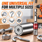 🎁Universal Grip Socket Tool With Power Drill Adapter – 7–19mm