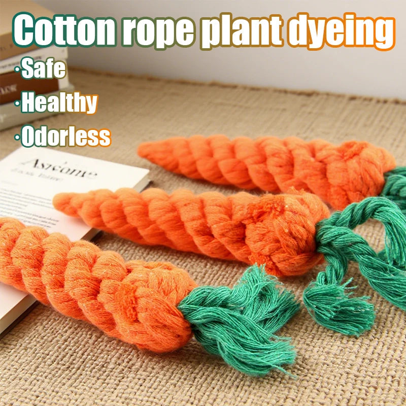 Carrot Rope Dog Chew Toy