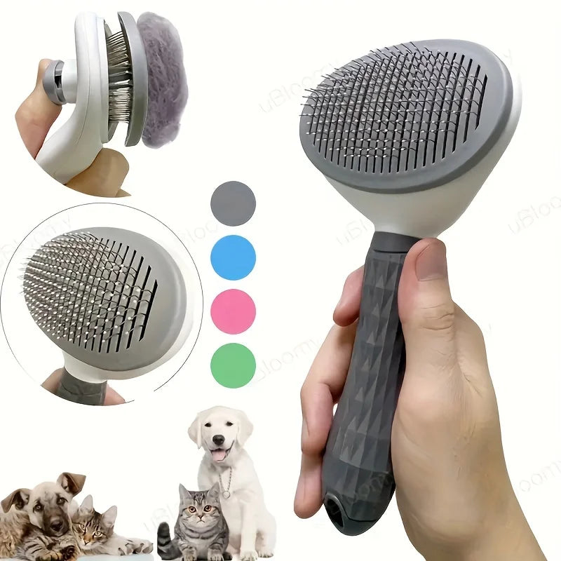 Self-Cleaning Pet Slicker Brush