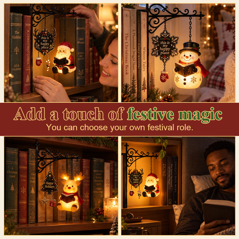 Cozy Christmas Shelf Glow