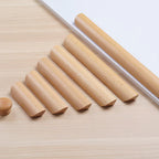 Modern Solid Wood Finger Edge Pulls for Cabinets and Drawers