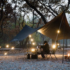 8-Piece USB-C Rechargeable Camping Rope Light Set with Stepless Dimming