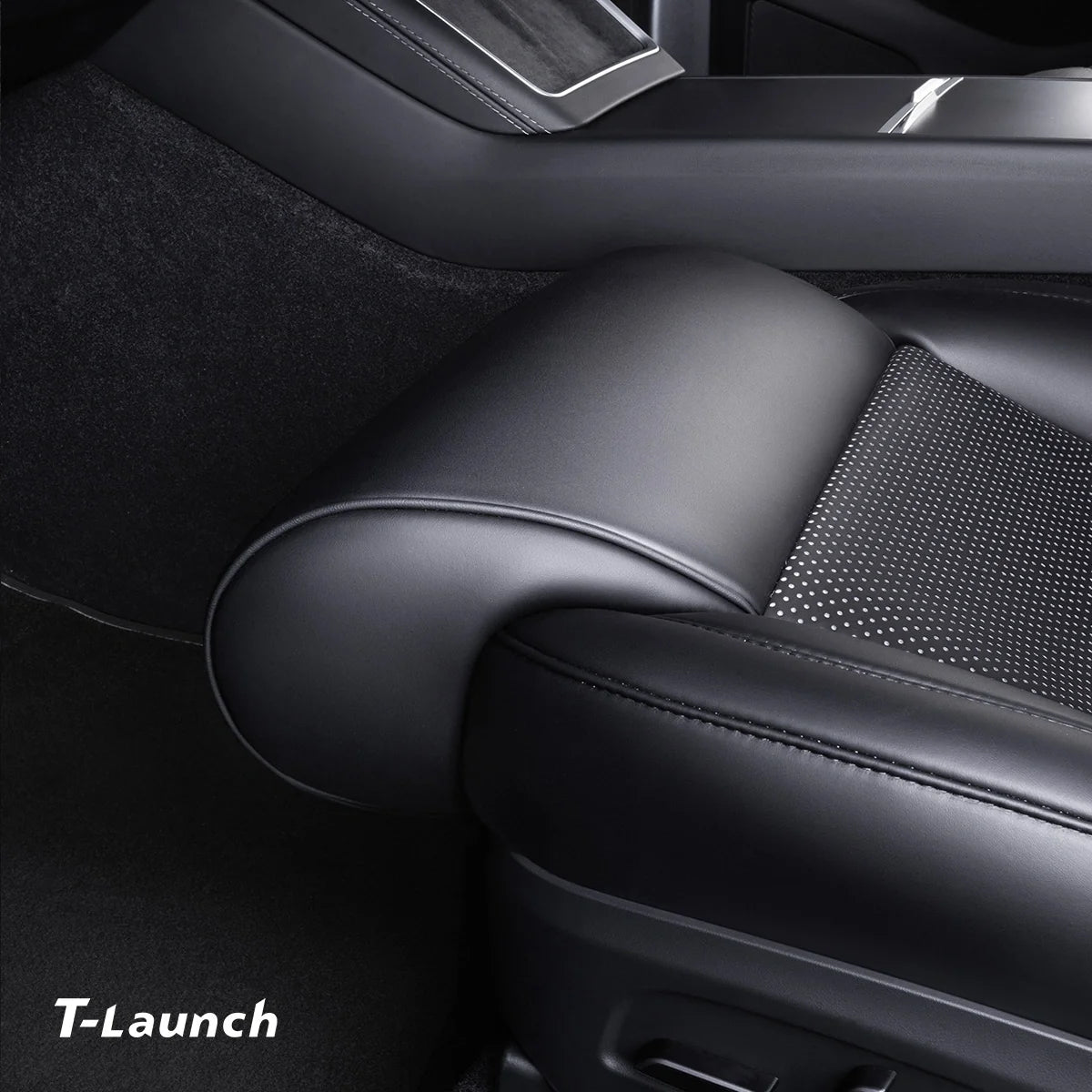 Nappa Leather Front Seat Leg Support Cushion for Tesla Model 3 / Model Y