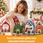 Christmas Cottage Handle Gift Box