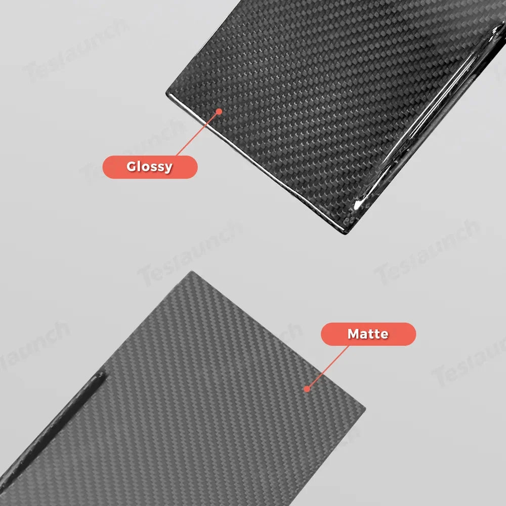 [Real Carbon Fiber] Center Console Panel Cover for Tesla Model Y Juniper 2025+