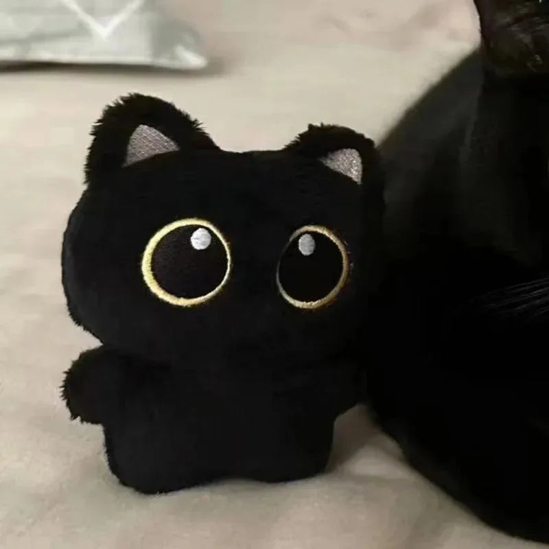 Miroken Black Cat Plush Decor & Gift Toy