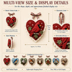 Beginner-Friendly Winter Bird Felt Heart Ornament Sewing Kit Collection