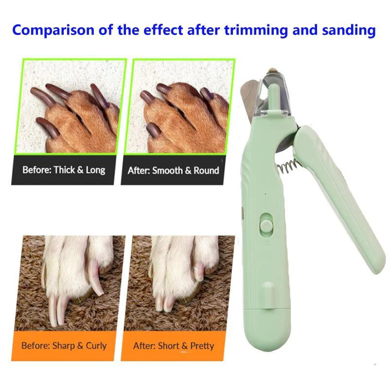 2-in-1 LED Pet Nail Clipper & Grinder