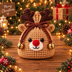 Christmas Crochet Character Gift Pouch