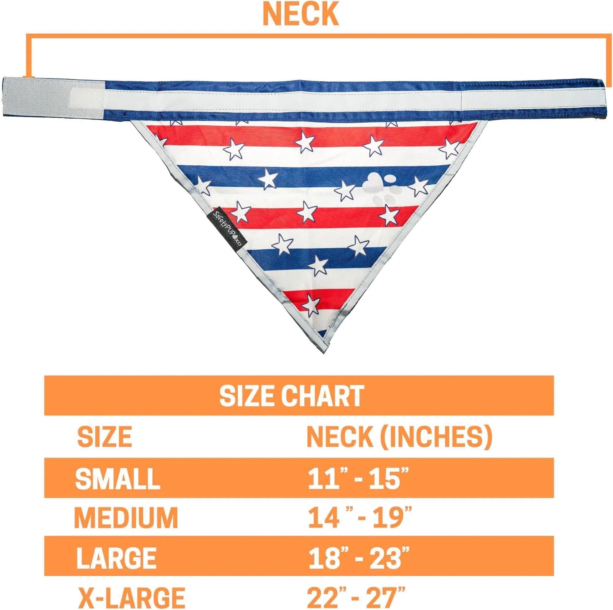 Reflective Pet Bandana 2-Pack, Medium