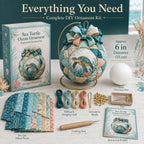 Beginner-Friendly DIY Ocean Treasures Patchwork Ornament Kit Collection