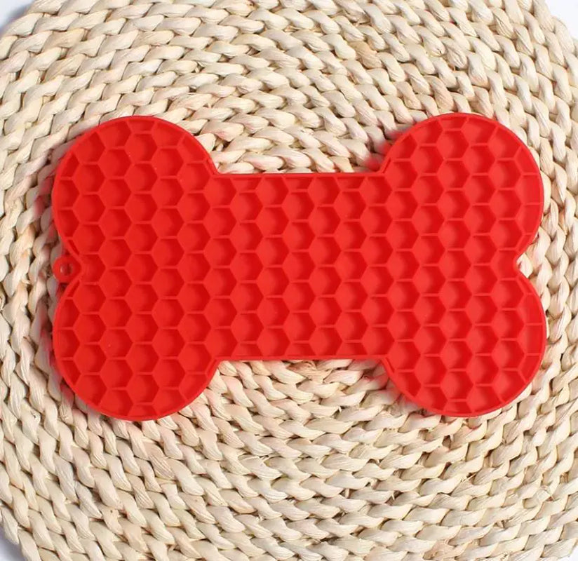Bone Silicone Dog Lick Mat