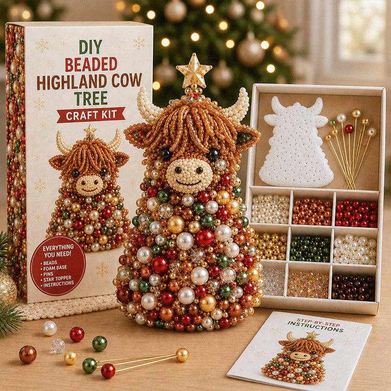 Animal-Themed Beaded Christmas Tree DIY Kit