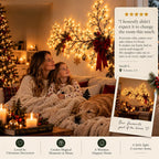 Flexible LED Branch Lights | Remote-Controlled Holiday Wall Decor