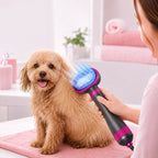 Miroken4-in-1 Pet Dryer Brush for After-Bath Grooming, Low-Noise Dog & Cat Hair Dryer Comb for Easier Drying, Brushing & Detangling