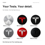 4 Pcs Hub Caps Covers Car for Tesla Model 3/Y/S/X (Diameter 56MM)