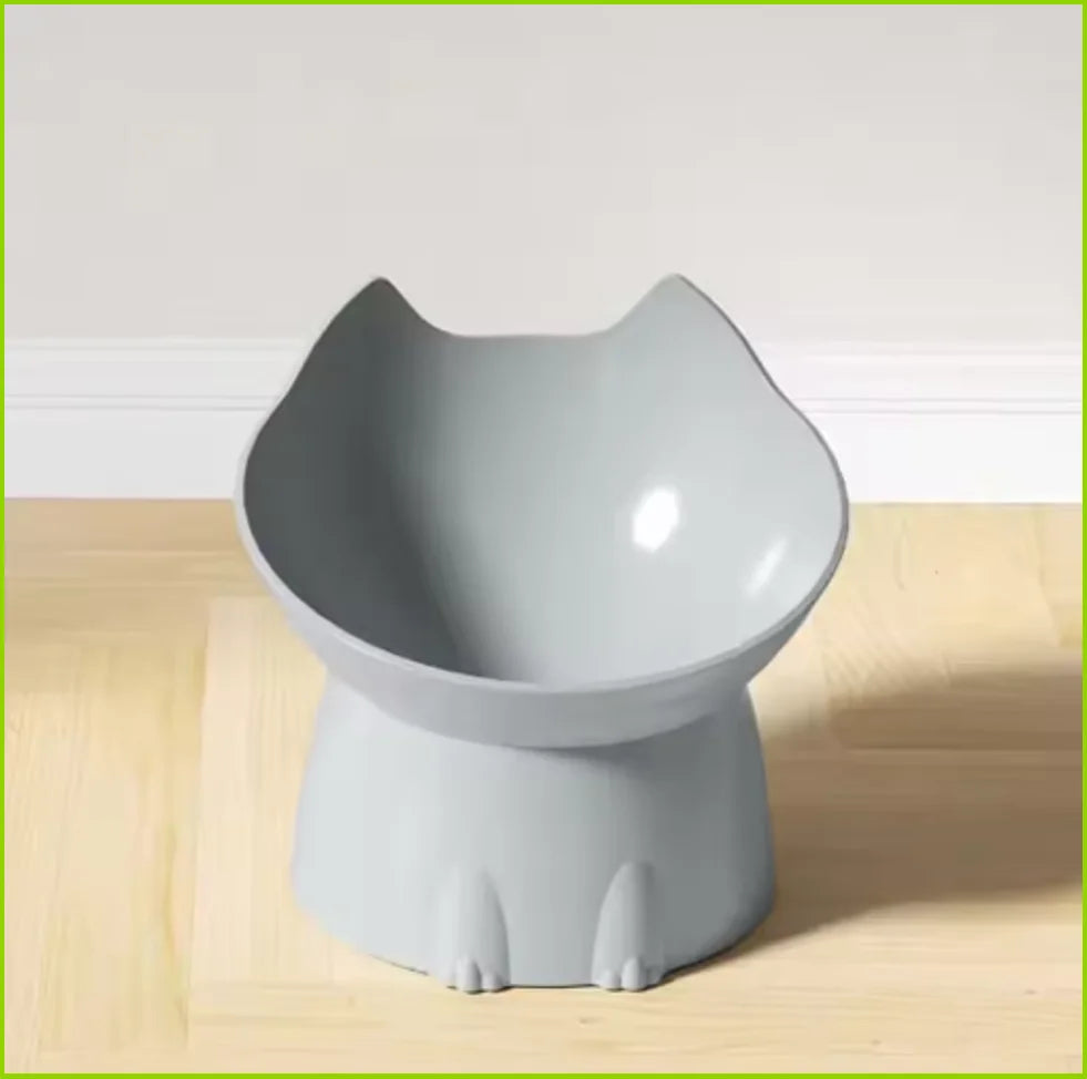 Raised Tilted Cat Bowl, Anti-Tip
