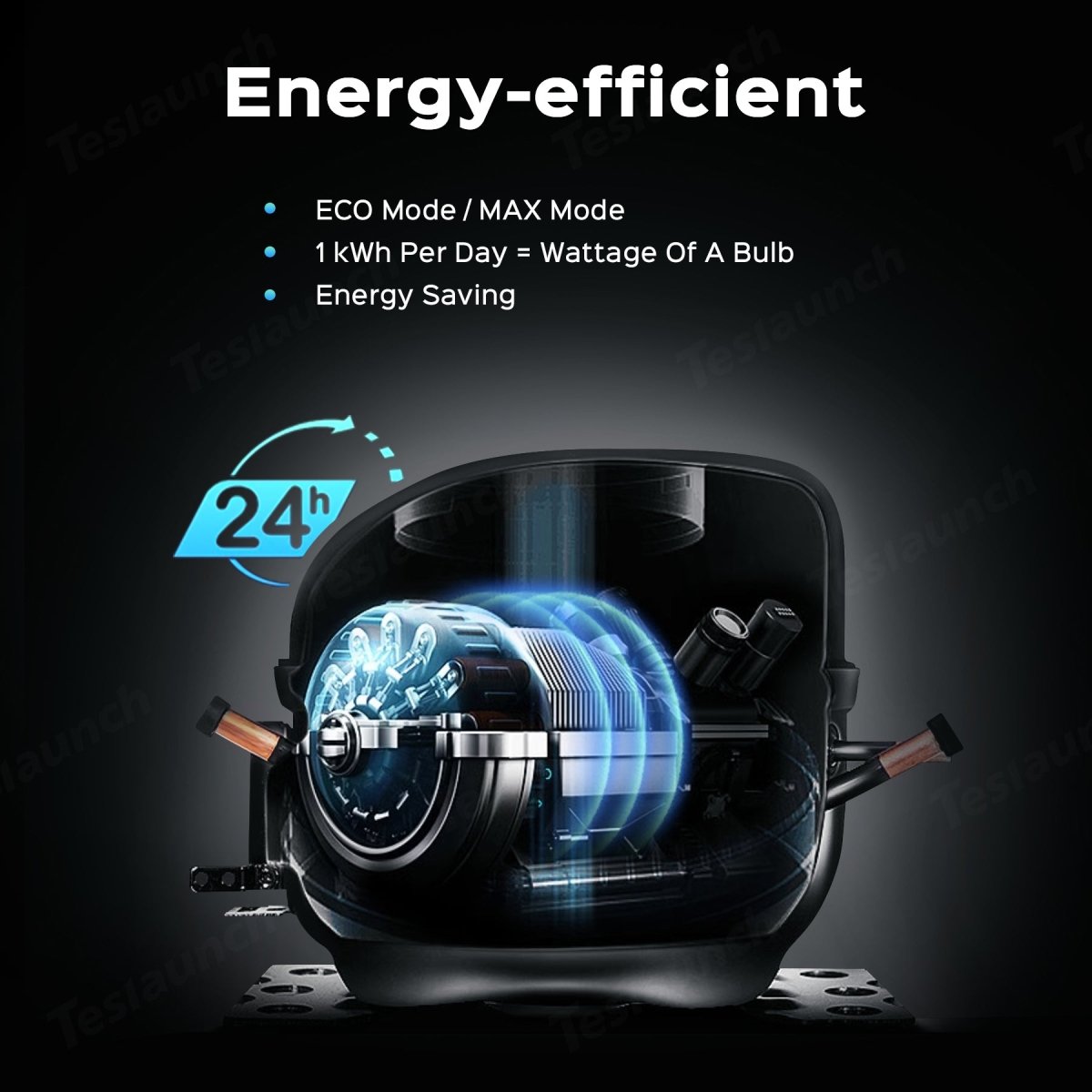 40L Trunk Refrigerator Portable Trunk Freezer for 2015-2024 Tesla Model X 6 Seats/ 7 Seats (US Version)