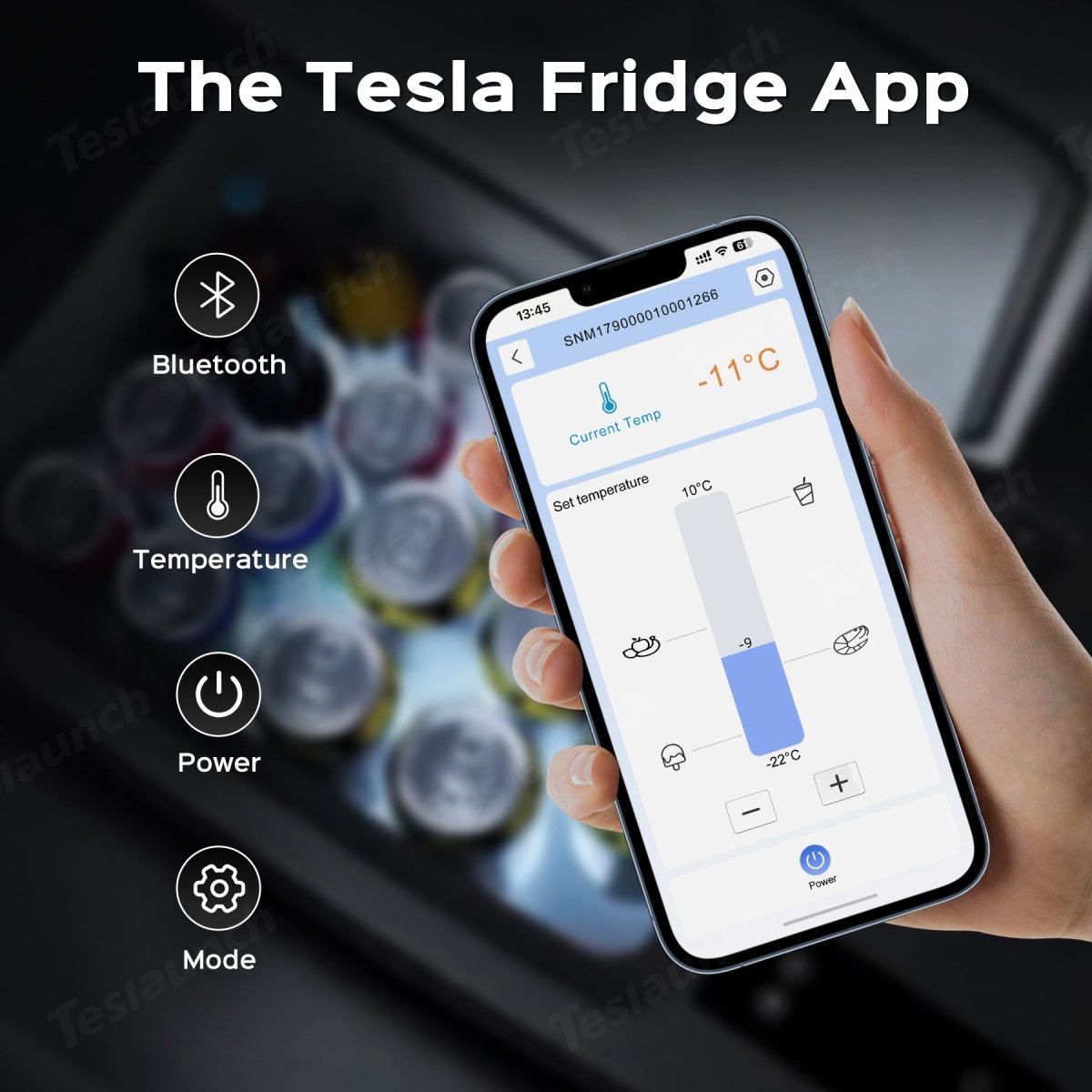 40L Trunk Refrigerator Portable Trunk Freezer for 2015-2024 Tesla Model X 6 Seats/ 7 Seats (US Version)