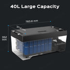 40L Trunk Refrigerator Portable Trunk Freezer for 2015-2024 Tesla Model X 6 Seats/ 7 Seats (US Version)