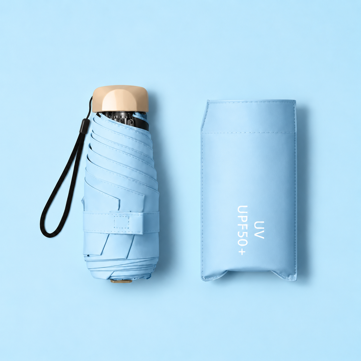 Mini Pocket Travel Umbrella - UV Blocking Lightweight Sun Compact