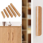 Modern Solid Wood Finger Edge Pulls for Cabinets and Drawers