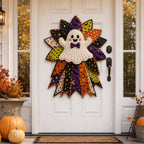 DIY Quilted Halloween Pumpkin Door Hanger Kit