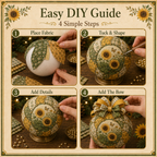 Garden & Birds Patchwork Ornament DIY Kit