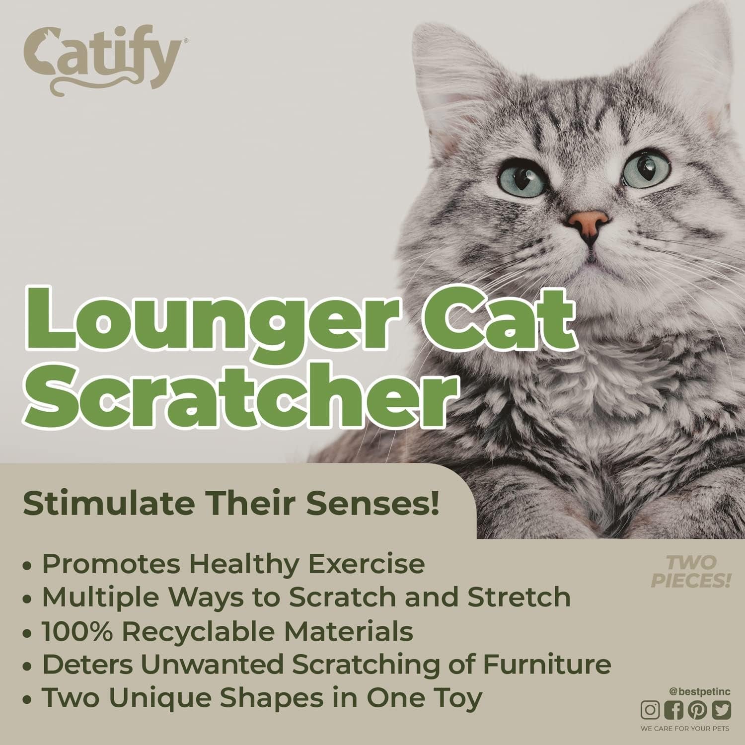 Miroken Catify Heavy-Duty Cat Scratcher Lounger