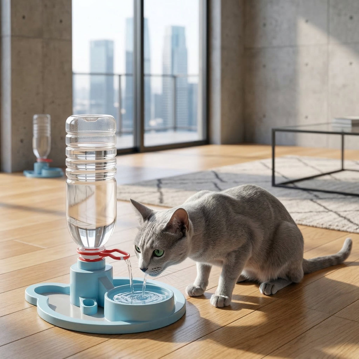 Gravity-Fed Pet Water Dispenser