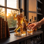 Miroken | Whiskey Decanter Funny Bigfoot Glass Bottle